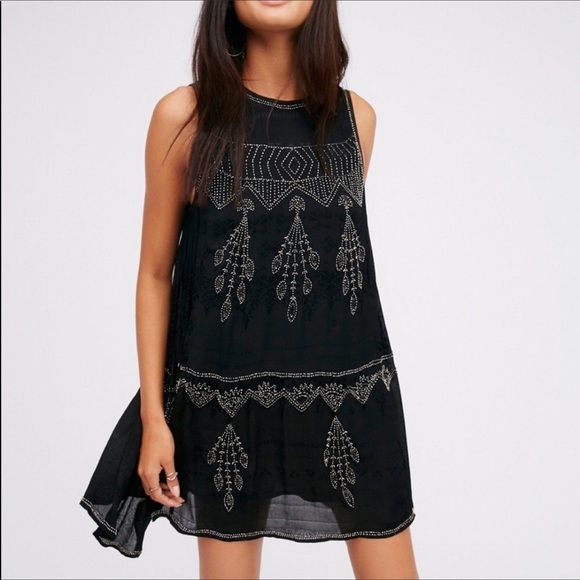 beaded swing dress